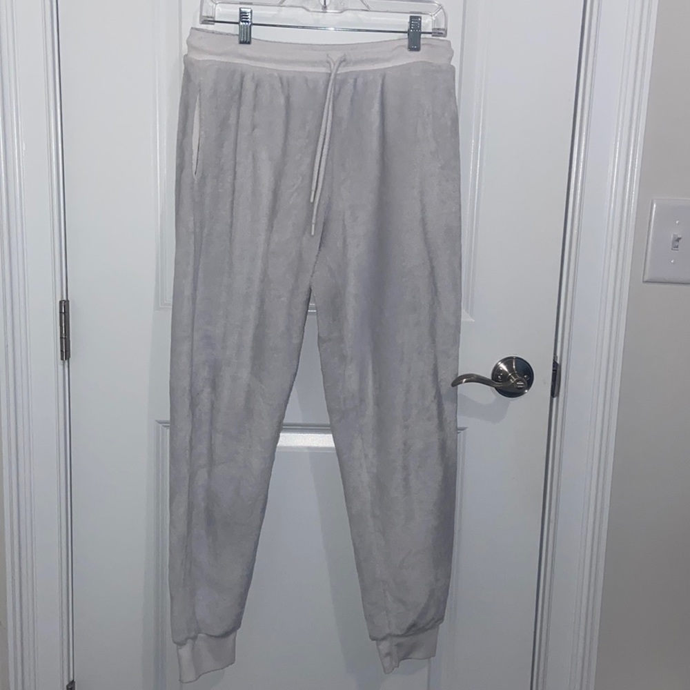 Fuzzy sweatpants